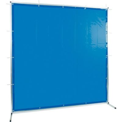 TRUSCO 溶接用遮光フェンス W2000×H2000mm ブルー 光線透過率33%／ アルミ製フレーム