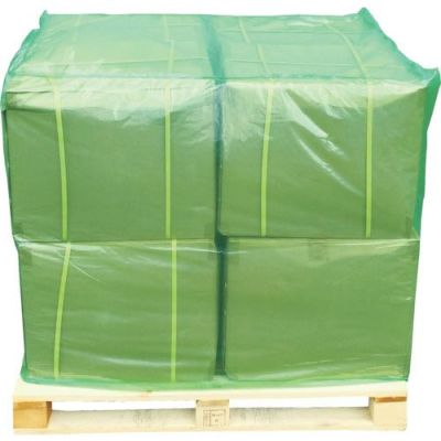 旭産業 カラーパレットカバー 幅1150×奥行1150×高さ1300mm 滑り止めタイプ／透明グリーン