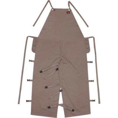 日光物産 Armatex(R) 防炎胸付前掛け（ローハイド型） グレー