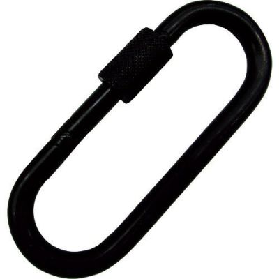 水本 ステンレス プチカラビナ 環付 黒塗装(マットブラック) 線径6mm 長さ65mm