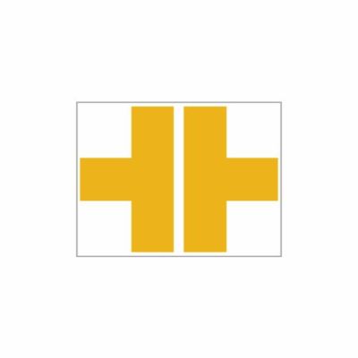 ビバマーキングテープ 超耐久保護マーキングテープ T字テープ Rohs2対応品 6色 (5枚入)