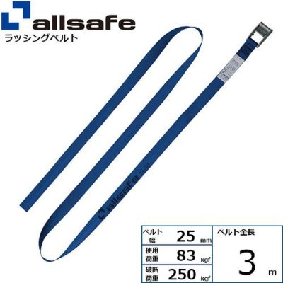 allsafe 荷締めベルト カム式 ラウンドベルトタイプ (軽荷重) 3m CL2R3