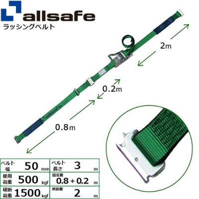 allsafe ワンピースキャッチャー付きラッシングベルト R5PCH12