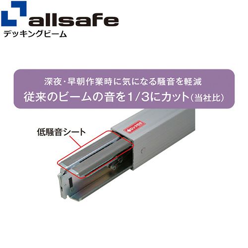 allsafe 低騒音デッキングビーム Lサイズ 使用範囲 2,220～2,450mm SDB