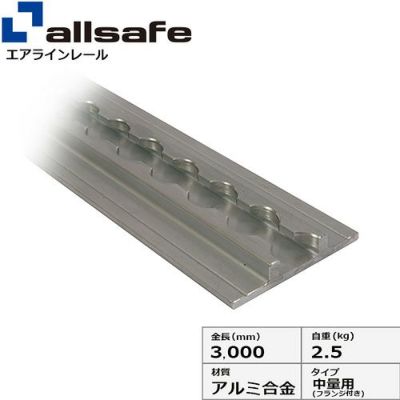 allsafe エアラインレール中量用 (フランジ付き) AR-M-F