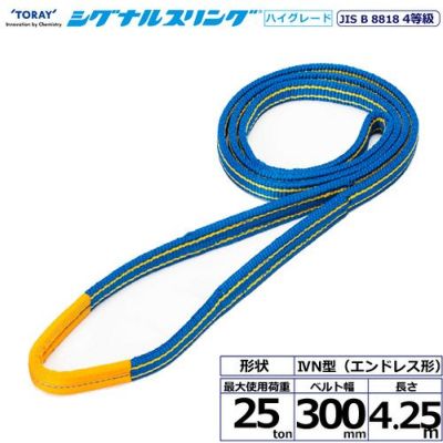 シライ シグナルスリングHG SG4N エンドレス形 25ton 幅300mm 長さ4.25m
