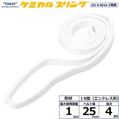 シライ ケミカルスリング C1N エンドレス形 1ton 幅25mm 長さ4m
