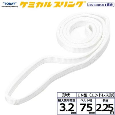 シライ ケミカルスリング C1N エンドレス形 3.2ton 幅75mm 長さ2.25m