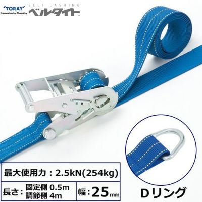 東レ ベルタイト ラチェットバックル RK-25M Dリング付