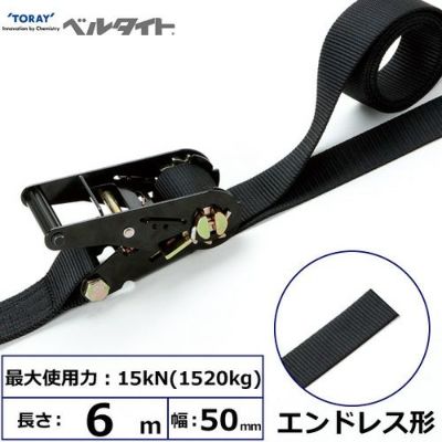 東レ 黒ベルタイト ラチェットバックル RN-50LB エンドレス形