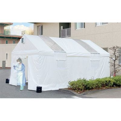 ゴトー工業 医療用テント 感染症対策テント Sサイズ (1.5坪×2部屋) 抗菌剤配合シート採用 ICT-S