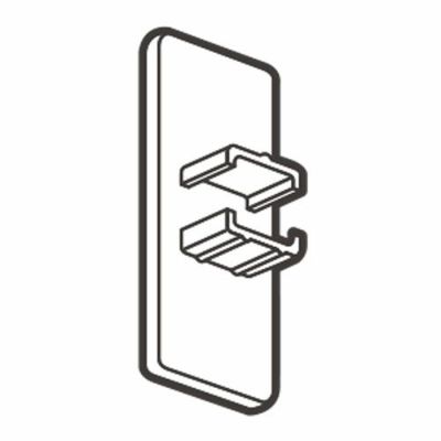ヒナカ フックレール 30用エンドキャップ(左右共通) ホワイト