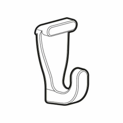 ヒナカ フックレール 樹脂フック グレー