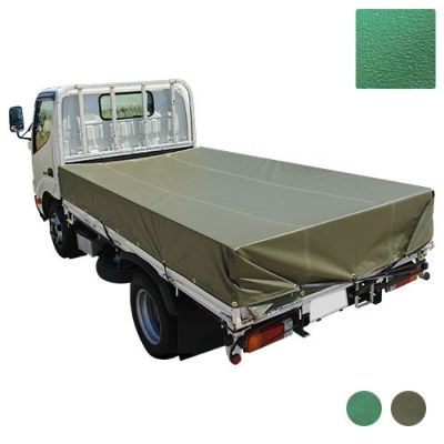 トラックシート 普及型タイプ 2t・4t・軽トラック (荷台カバー) 国産エステル帆布／セミオーダー品