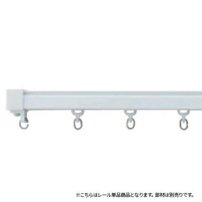 ヒナカ レクト24 スチールレール 3.00m ホワイト