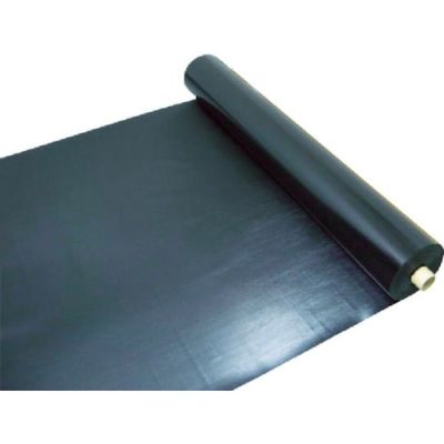 ワニ印 塩ビ養生シート 厚み0.3mm 1m×30m 黒