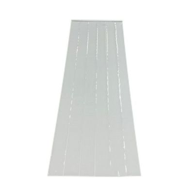 【節電・省エネ】冷蔵ショーケース向け ecoスリットカーテン (幅60×丈170cm) 曇り防止穴仕様／フック付マグネット付属
