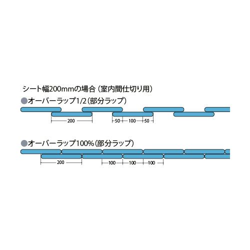 アキレスミエール防虫制電 200mm幅×30m巻 2mm厚 ストリップ型ドア