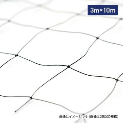 ピーコンネット50 (難燃性) 5000D黒 網目50mm角・3m×10m／中型鳥類・カモメ向け 鳥害対策ネット