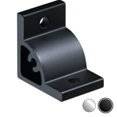 シロクマ Uポール 三角ブラケット 30mm 黒艶消 UB-301