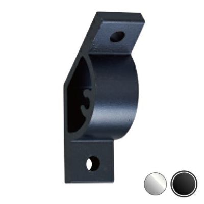 シロクマ Uポール 三角ブラケット135度 20mm 黒艶消 UB-331