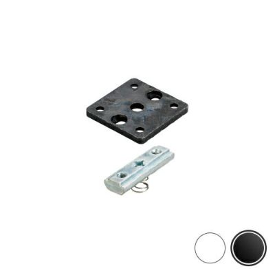 シロクマ Uポール 楽締ジョイント後入れ式 45mm 三価ブラック UJ-745T
