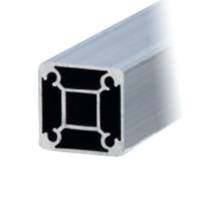 シロクマ Uポール フラット (溝無し) 2450mm シルバー (B2) UP-300