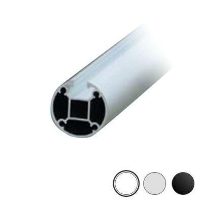 シロクマ Uポール エンド (1方) 2450mm オフホワイト UP-351