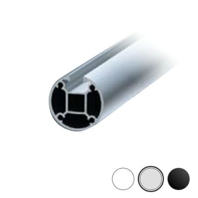シロクマ Uポール エンド (1方) 3000mm シルバー (B2) UP-351