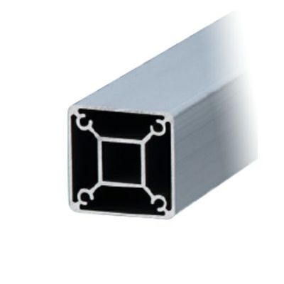 シロクマ Uポール フラット (溝無し) 2450mm シルバー (B2) UP-400