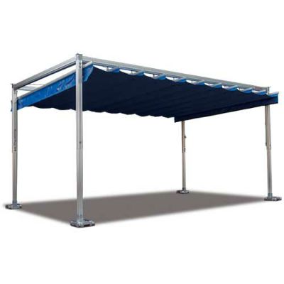 スライドルーフテント (3m×6m) 開閉式片流れテント