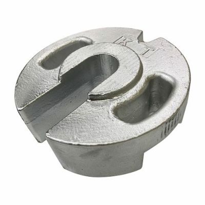 支柱・テントウエイト 丸型ウエイト20kg シルバー塗装 (転倒防止・風対策品) インベントテント・パイプテント用