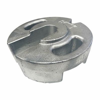 支柱・テントウエイト 丸型ウエイト20kg シルバーメッキ (転倒防止・風対策品) インベントテント・パイプテント用