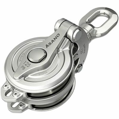 ASANO 強力ダルマブロックPB型(ベアリング入) 2車 125mm AK1864