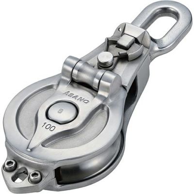 ASANO AKブロックPB型 スナッチオーフ(ステンレスベアリング入) 75mm AK10201