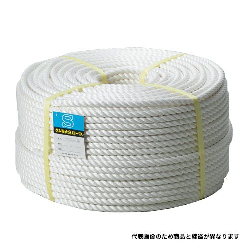 名古屋製綱 クレモナSロープ (三ツ打ち) 30mm×50m カット品 (切売り品